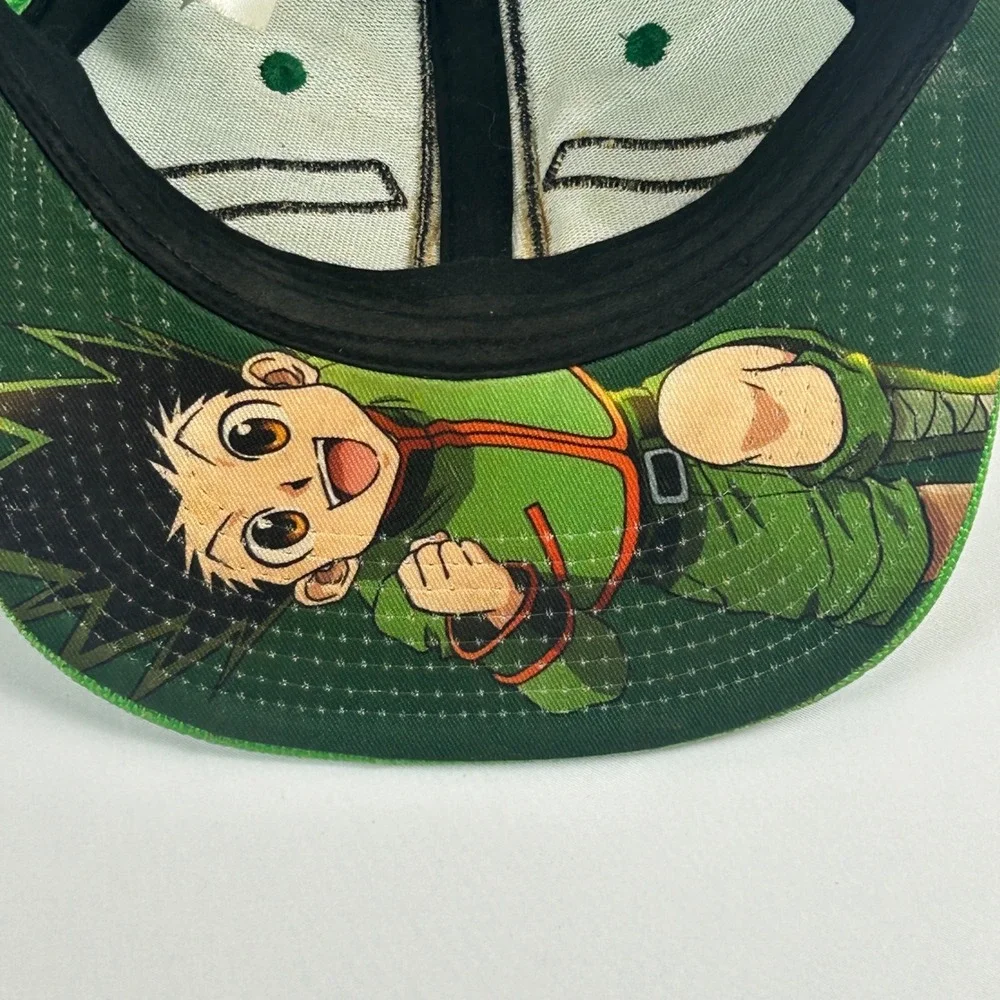 Hunter x Hunter Gon Freecss Snapback Hat Green Orange Anime Mesh Cap OSFM